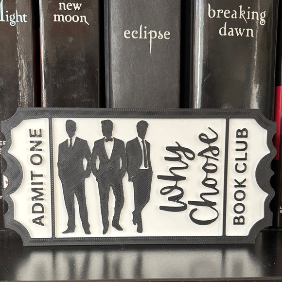 Handmade Other - Why Choose Book Club Lifetime Membership Ticket Sign